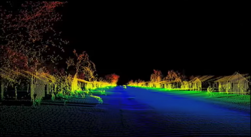 lidar image from the song House of Cards