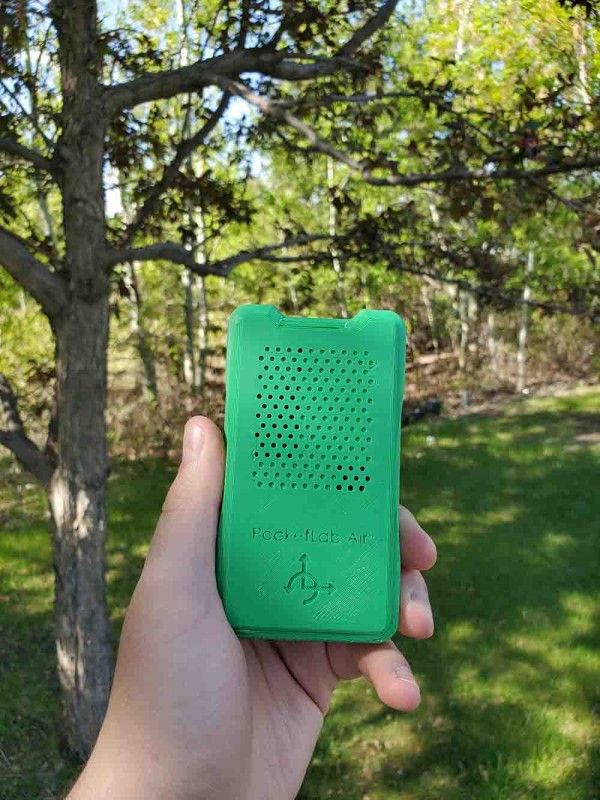 PocketLab Air being used Outside