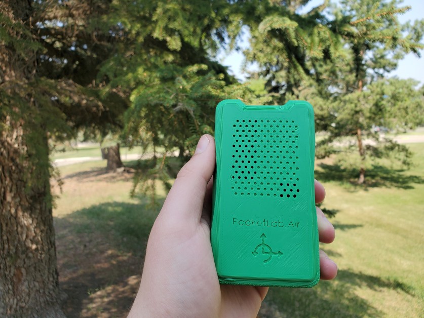 Prototype PocketLab Air in use around The King’s University