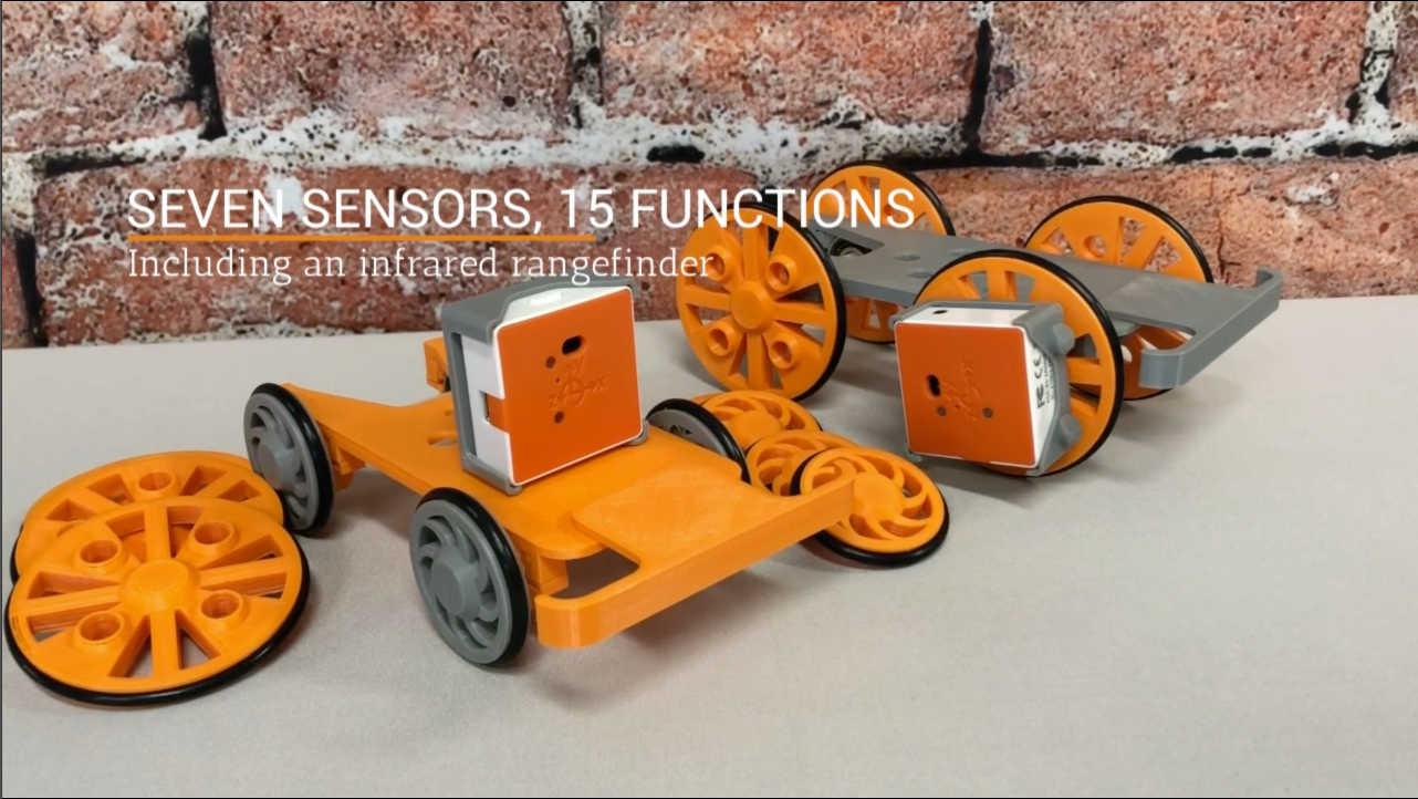 PocketLab HotRod, 7 sensors, 15 functions, including an infrared rangefinder