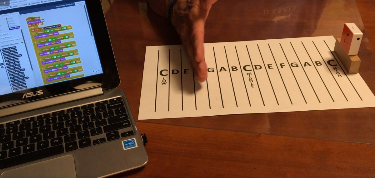 Snapshot of the Simple Voyager/ScratchX Theremin