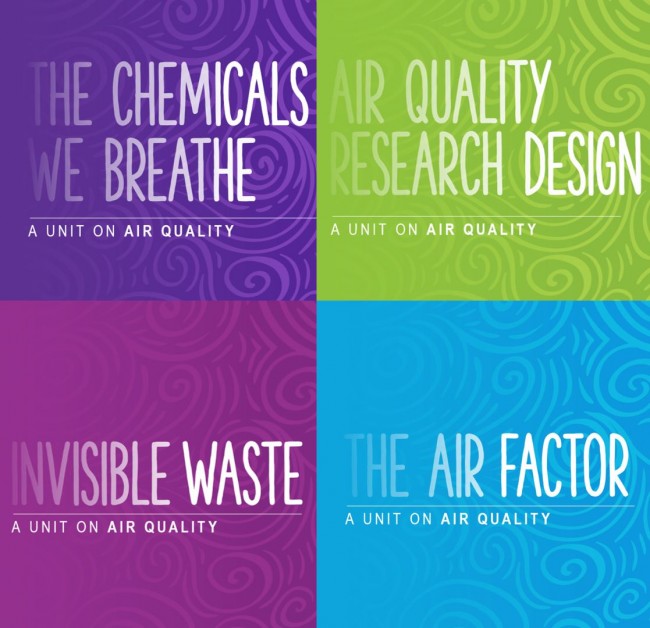 Front covers of the four lesson plans