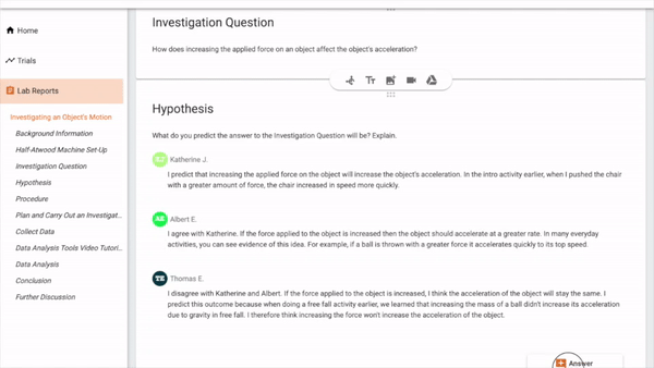 PocketLab Notebook Group Work