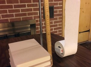 Physics of a falling toilet paper roll - experimental setup