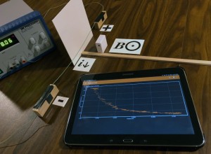 Setup for the Magnetic field from a current-carrying wire experiment