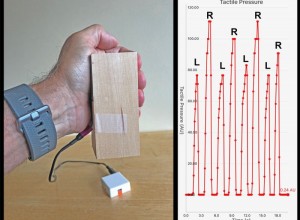 Measuring hand strength with the tactile sensor