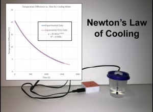 PocketLab Voyager lab setup for Newton's Law of Cooling