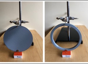 3D printed disk and ring pendulums of equal mass and radius