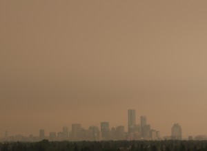 Smog in Edmonton on May 30, 2019