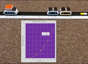 intelino/Voyager interface for a study on stopping distance and speed