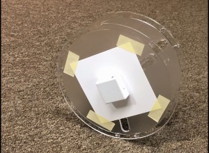 PocketLab Voyager mounted to an empty 3D filament reel